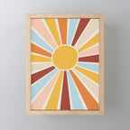Retro Sunrise Mini Art Print Gallery Image 1