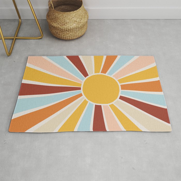 Retro Sunrise Rug Gallery Image 1
