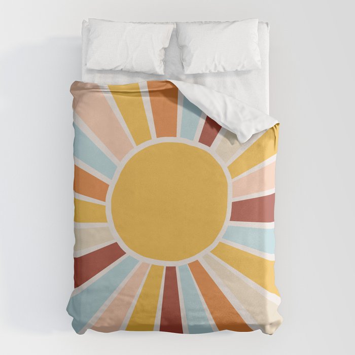Retro Sunrise Duvet Cover Gallery Image 6