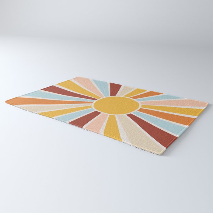 Retro Sunrise Rug Gallery Image 3