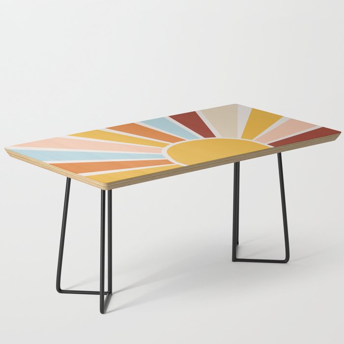 Retro Sunrise Coffee Table Gallery Image 1