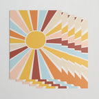 Retro Sunrise Wrapping Paper Gallery Image 3