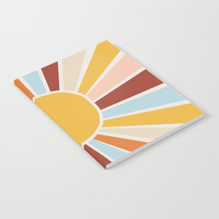 Retro Sunrise Notebook Gallery Image 1