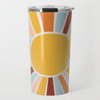Retro Sunrise Travel Mug Gallery Image 1