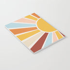 Retro Sunrise Notebook Gallery Image 3