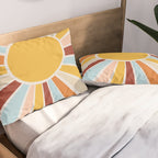 Retro Sunrise Pillow Sham Gallery Image 2