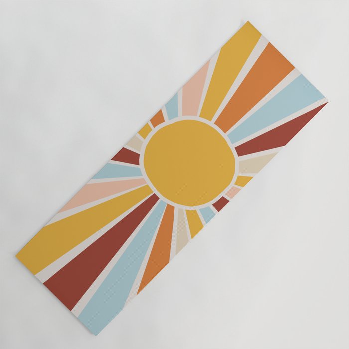 Retro Sunrise Yoga Mat Gallery Image 1