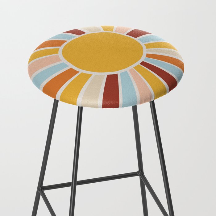 Retro Sunrise Stool Gallery Image 2
