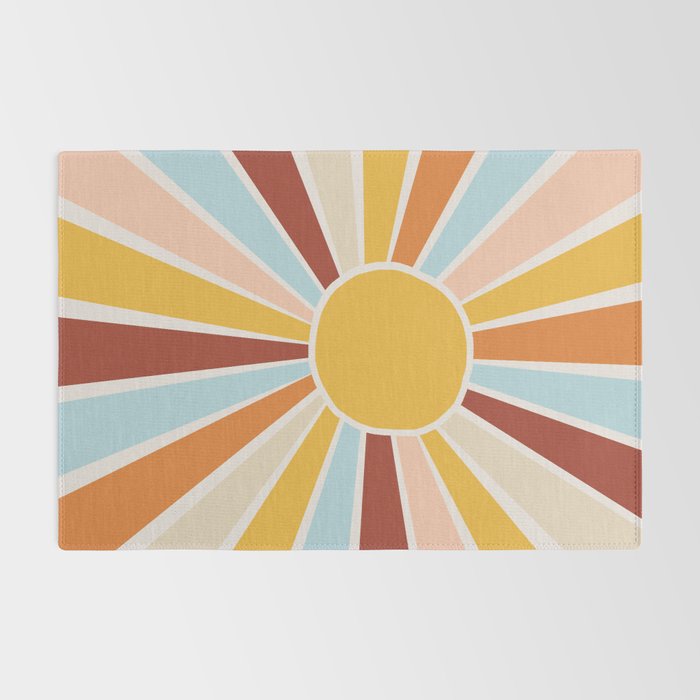 Retro Sunrise Rug Gallery Image 2