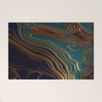 Peacock Ocean Welcome Mat Gallery Image 1