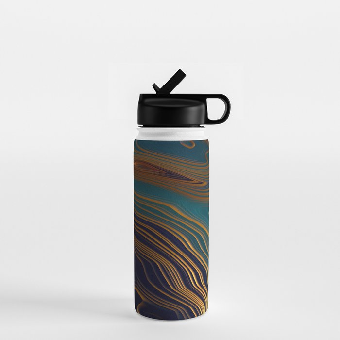 Peacock Ocean Water Bottle Gallery Image 1
