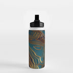 Peacock Ocean Water Bottle Gallery Image 2