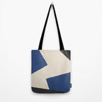 Graphic Edge Shapes - Bleu Navy Tote Bag Gallery Image 2