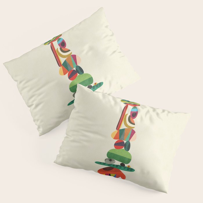 Totem - balanced pebbles Pillow Sham Gallery Image 1