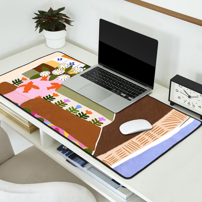 Orange Tree Blue Sky Desk Mat Gallery Image 2