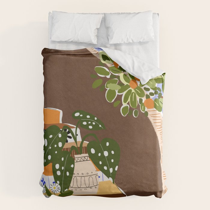 Orange Tree Blue Sky Duvet Cover Gallery Image 6