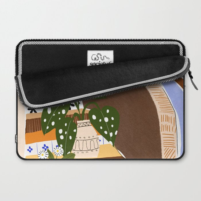 Orange Tree Blue Sky Laptop Sleeve Gallery Image 2