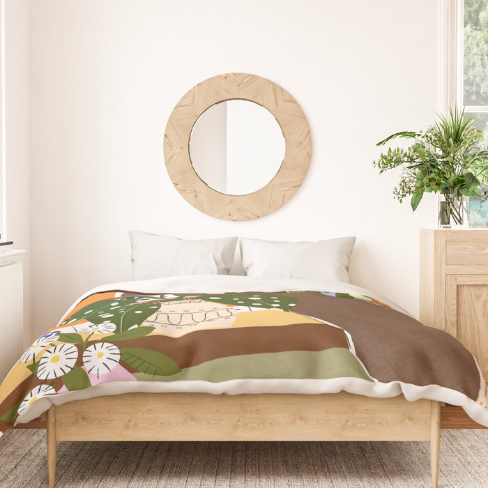Orange Tree Blue Sky Duvet Cover Gallery Image 3