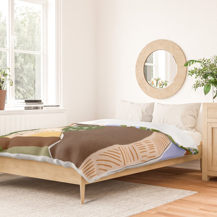 Orange Tree Blue Sky Duvet Cover Gallery Image 2