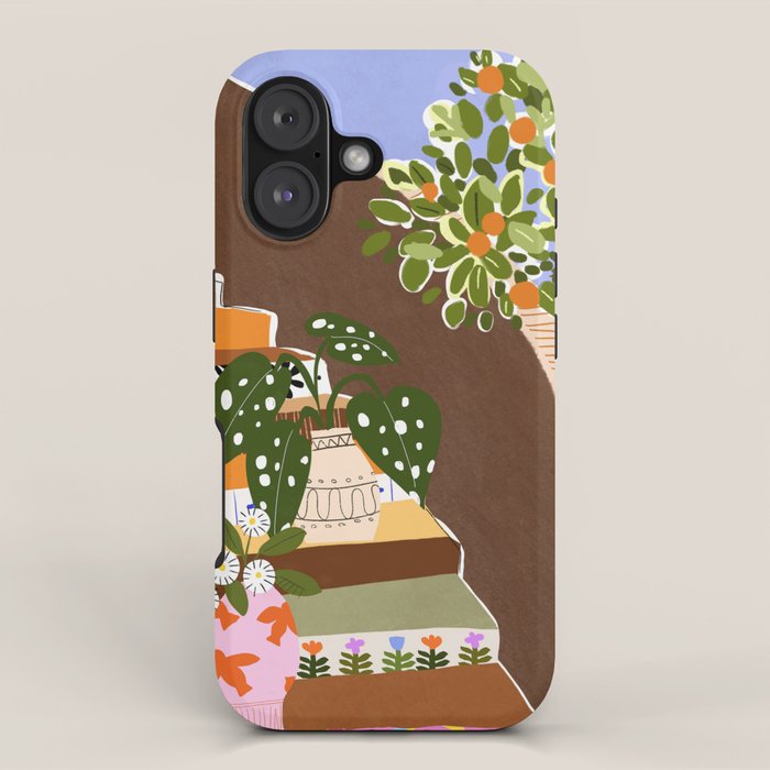 Orange Tree Blue Sky iPhone Case Gallery Image 1