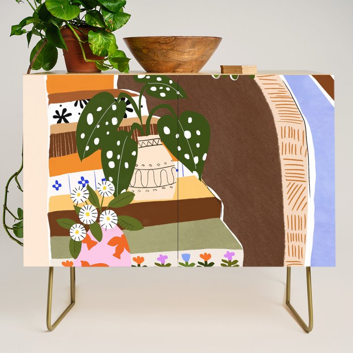 Orange Tree Blue Sky Credenza Gallery Image 1