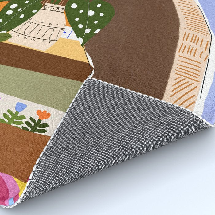 Orange Tree Blue Sky Rug Gallery Image 4