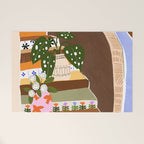 Orange Tree Blue Sky Welcome Mat Gallery Image 1