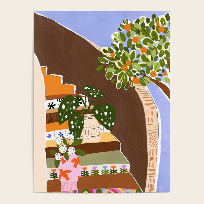 Orange Tree Blue Sky Poster Gallery Image 4