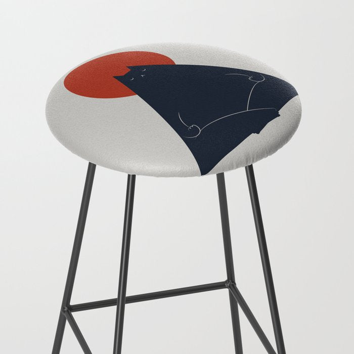 Cat Landscape 63: Meow-ditation Stool Gallery Image 2