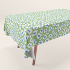 Dopamine Decor Leopard Print Blue And Green Tablecloth Gallery Image 1