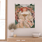 Alphonse Mucha F. Champenois Imprimeur-Éditeur  Wall Tapestry Gallery Image 2