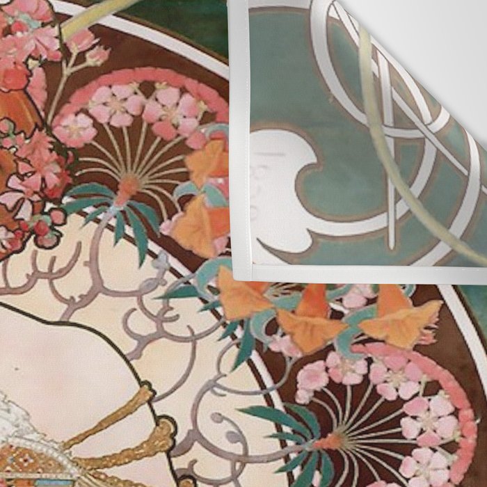 Alphonse Mucha F. Champenois Imprimeur-Éditeur  Wall Tapestry Gallery Image 3