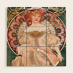 Alphonse Mucha F. Champenois Imprimeur-Éditeur  Wood Wall Art Gallery Image 1