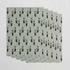 Mid Century Meow Retro Atomic Cats - Gray Wrapping Paper Gallery Image 3