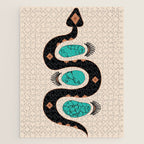 Southwestern Slither in Black Jigsaw Puzzle Gallery Image 1