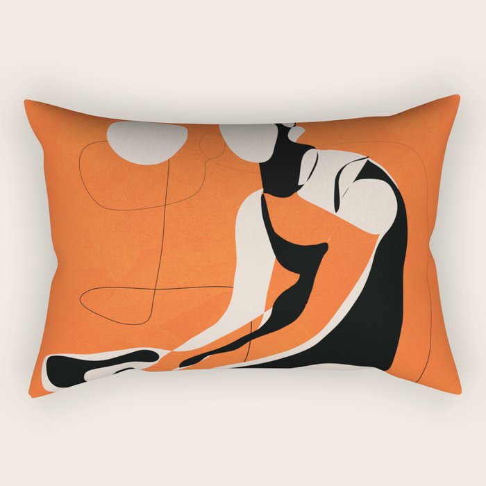 Abstract Woman Body 2  Rectangular Pillow Gallery Image 2