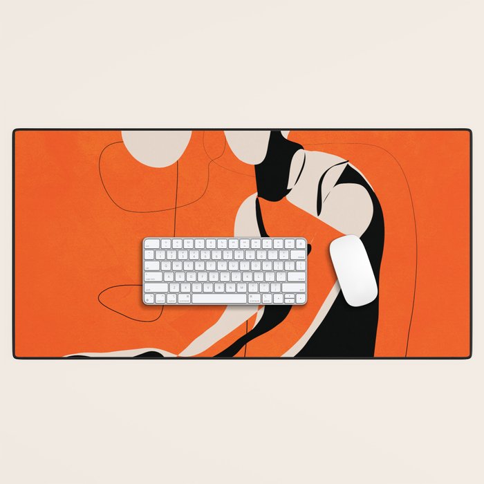 Abstract Woman Body 2  Desk Mat Gallery Image 1