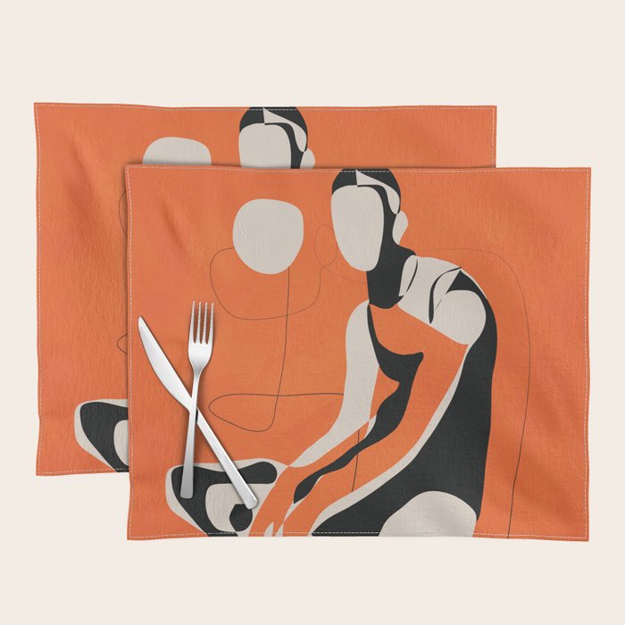 Abstract Woman Body 2  Placemat Gallery Image 1