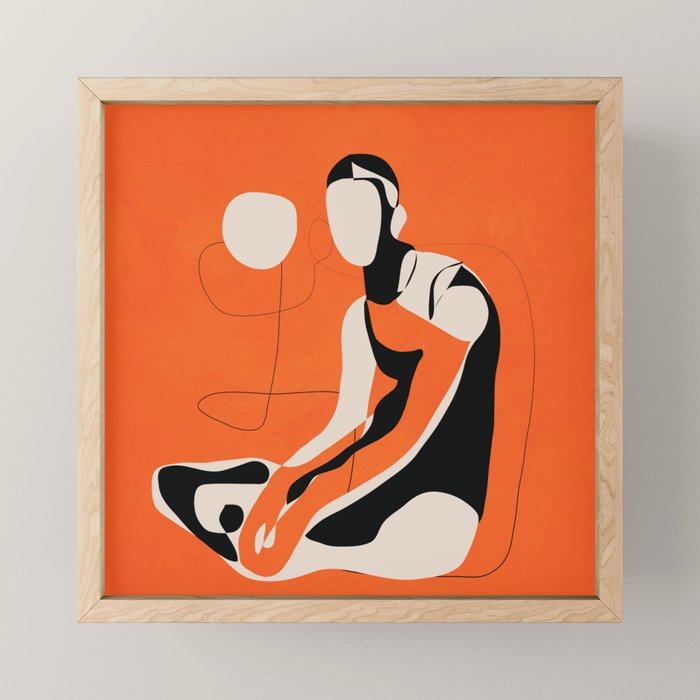 Abstract Woman Body 2  Mini Art Print Gallery Image 1