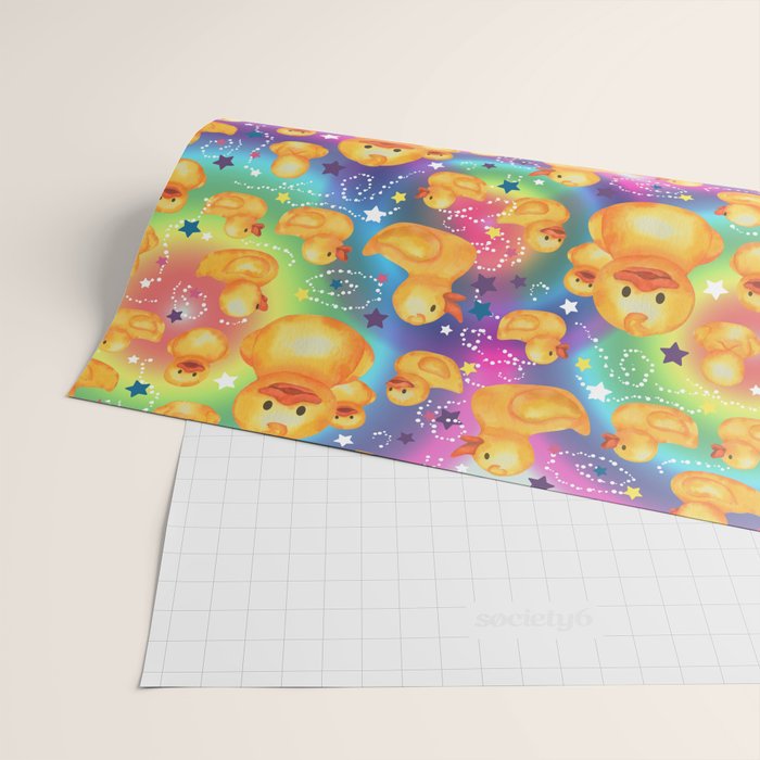 Rainbows and Ducks Wrapping Paper Gallery Image 2