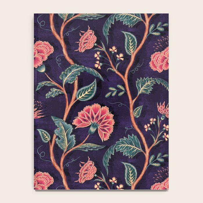Indienne Vine - Deep Coral  Notebook Gallery Image 4