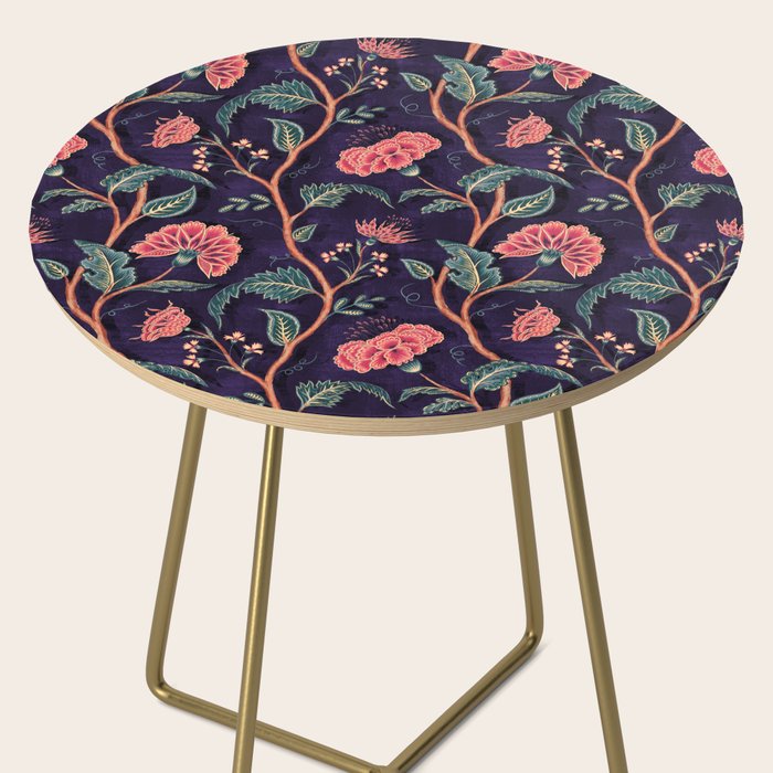 Indienne Vine - Deep Coral  Side Table Gallery Image 2