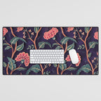Indienne Vine - Deep Coral  Desk Mat Gallery Image 1