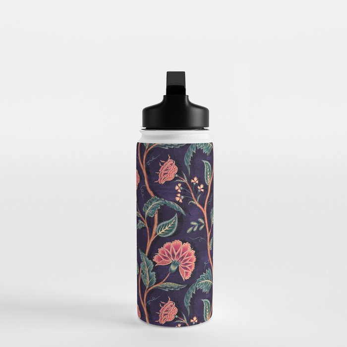Indienne Vine - Deep Coral  Water Bottle Gallery Image 3