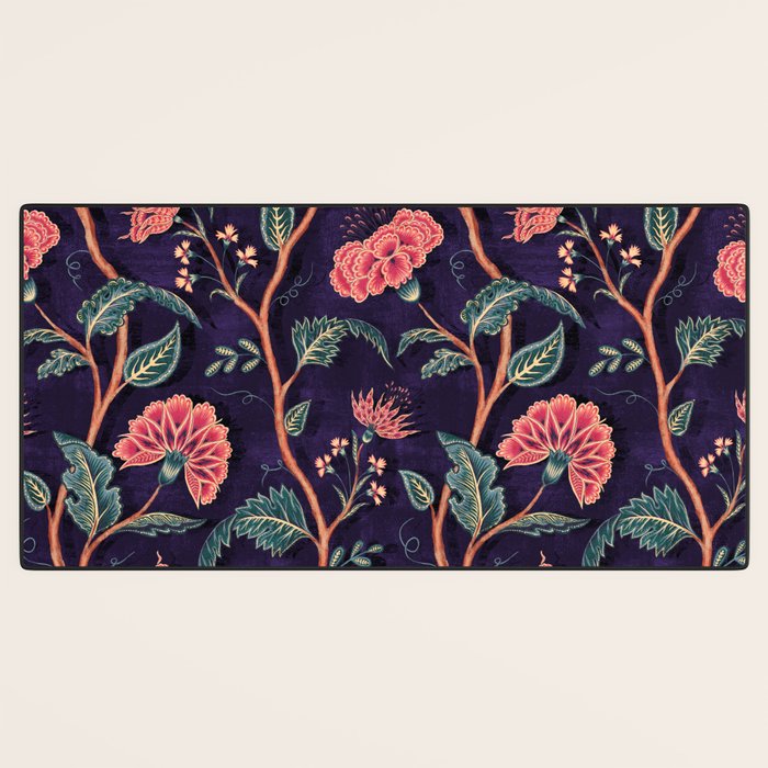 Indienne Vine - Deep Coral  Desk Mat Gallery Image 3