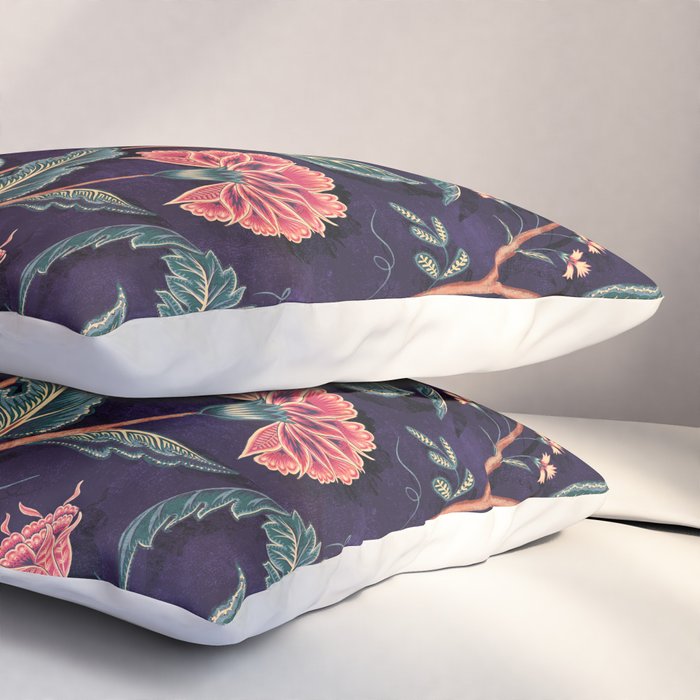 Indienne Vine - Deep Coral  Pillow Sham Gallery Image 3