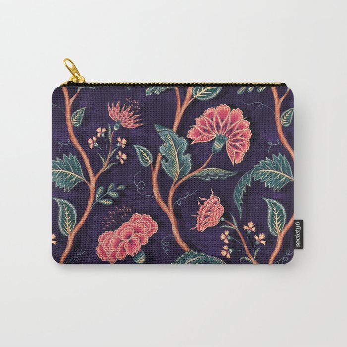 Indienne Vine - Deep Coral  Carry All Pouch Gallery Image 1