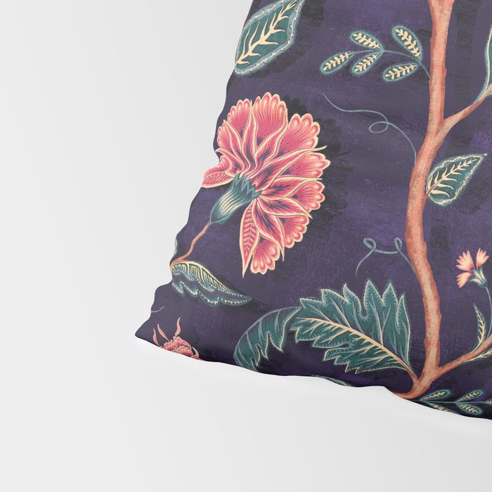 Indienne Vine - Deep Coral  Pillow Sham Gallery Image 4