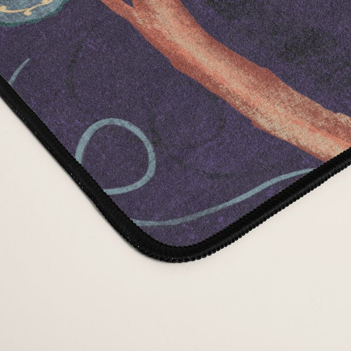 Indienne Vine - Deep Coral  Desk Mat Gallery Image 4