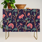 Indienne Vine - Deep Coral  Credenza Gallery Image 1